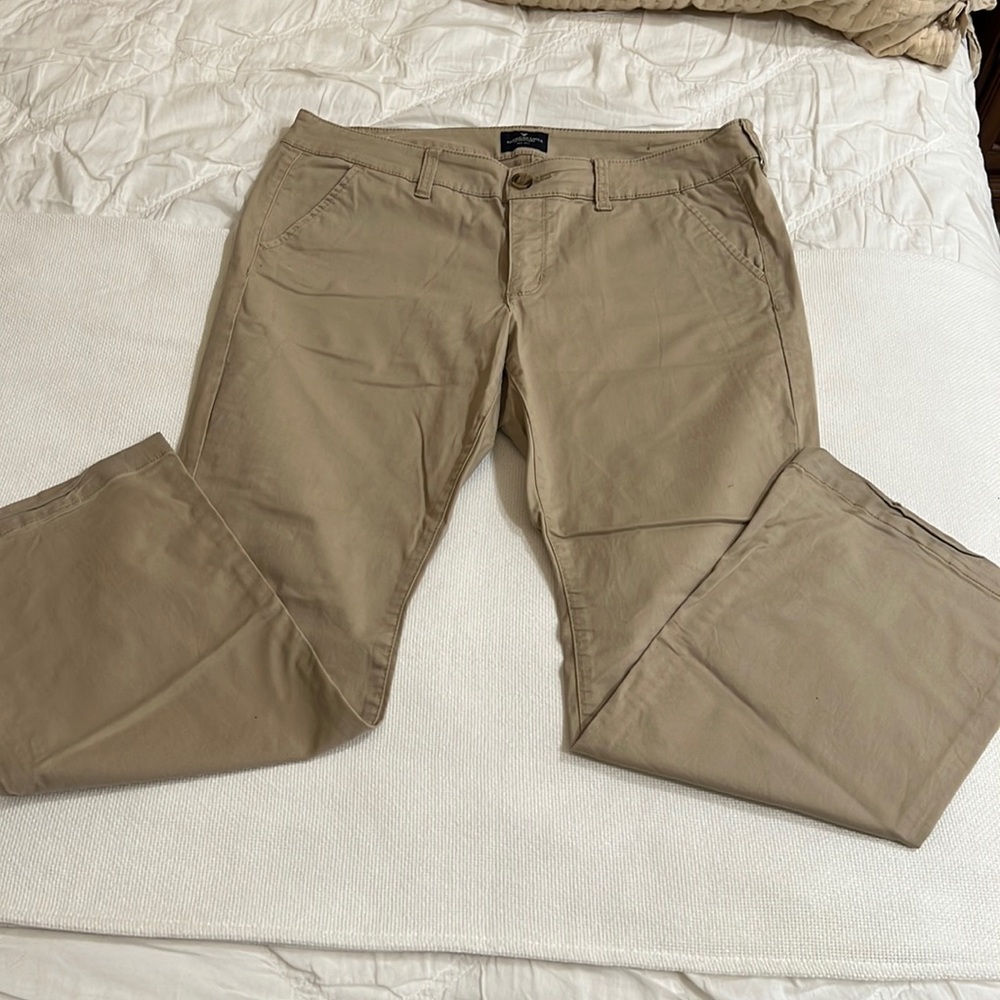 American Eagle Kick Boot Cut Khaki Pants